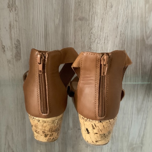 Justice Cork Heel Wedge Sandal - Picture 4 of 4